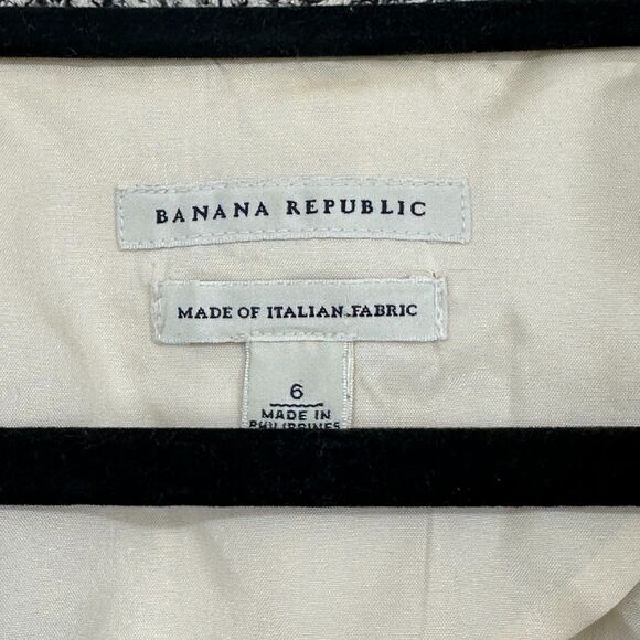 Banana Republic Womens Tweed Boucle Blazer Jacket Size 6 Old Money Office Dressy - Picture 6 of 9